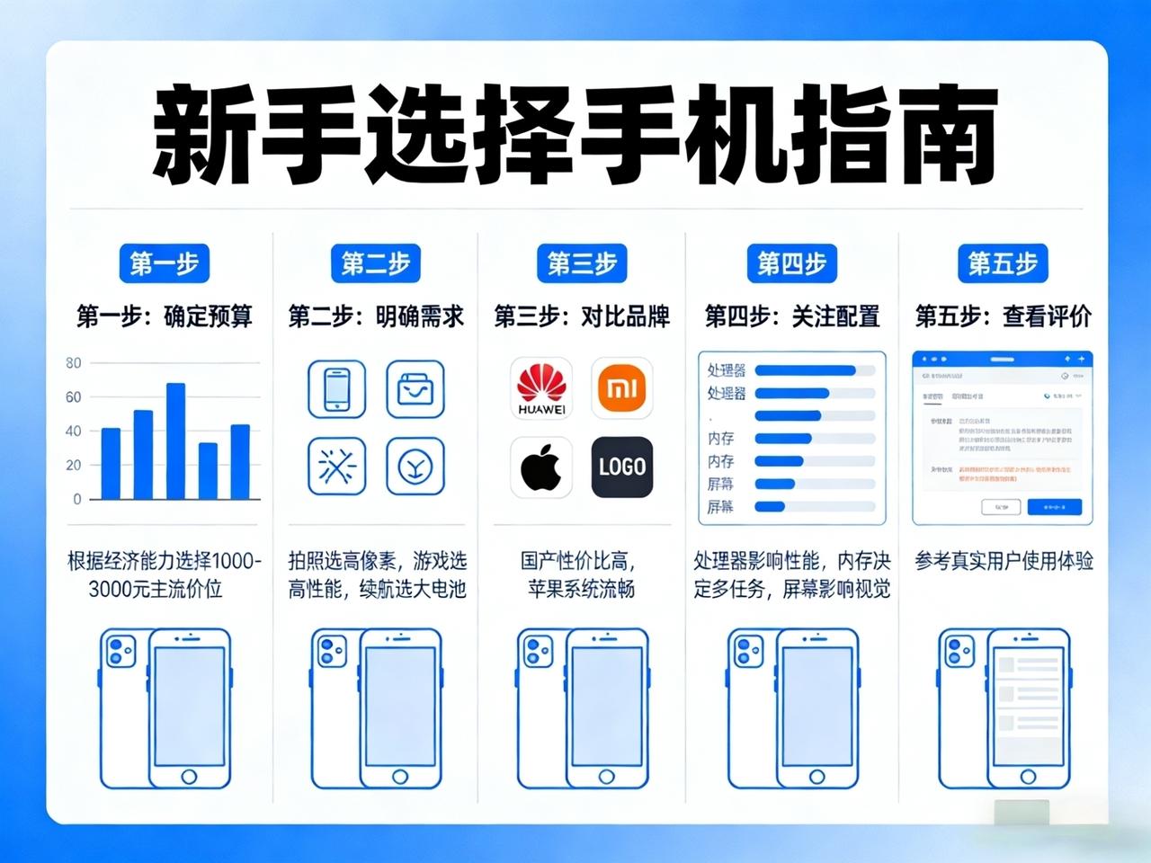 新手怎么选择手机呢？一般来说都这么选择。第一看处理器新手选择手机先看处理