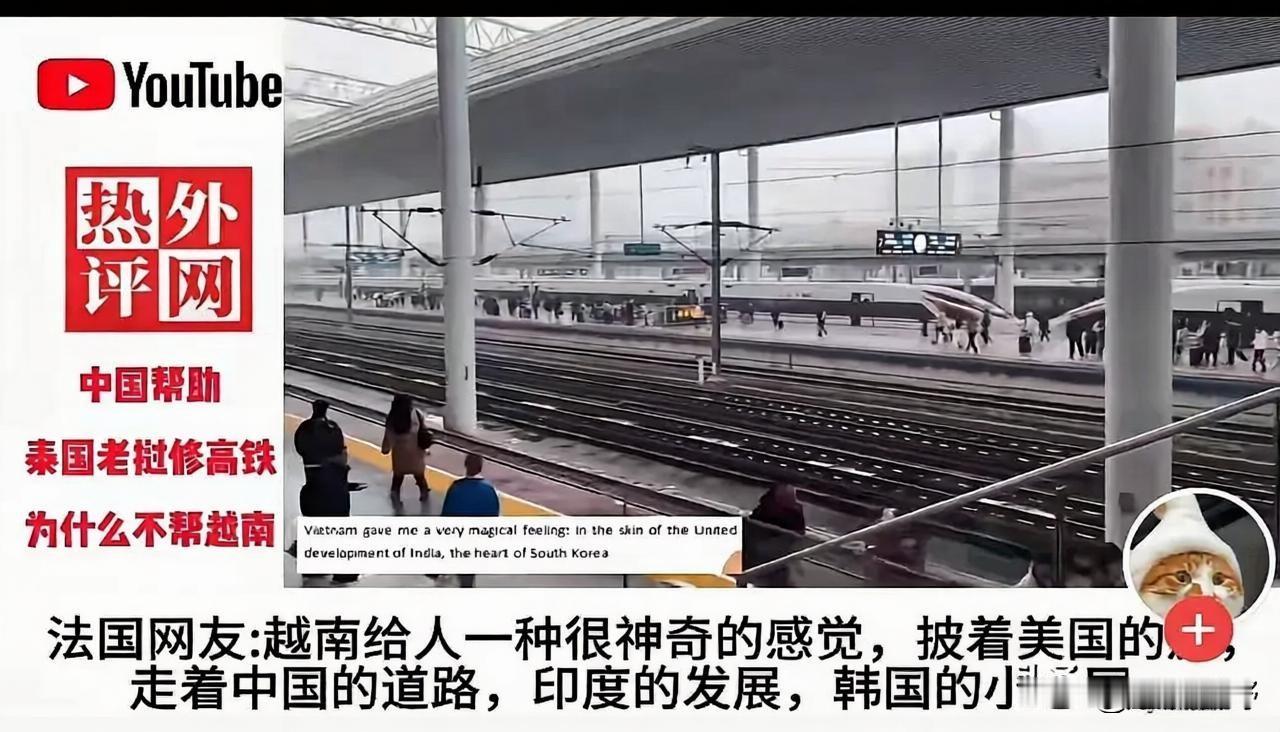 越南网友在国外最大的网站上发文，问为什么中国不帮越南建高铁🚄，法国网友发文很有