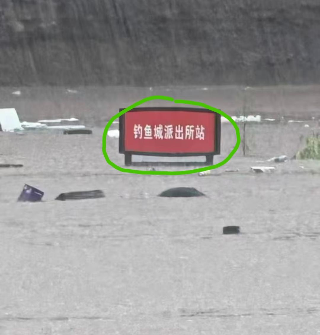 重庆合川区，网友上传的一张图片。看到评论区有网友评论:这个“钓鱼城”就是那个“