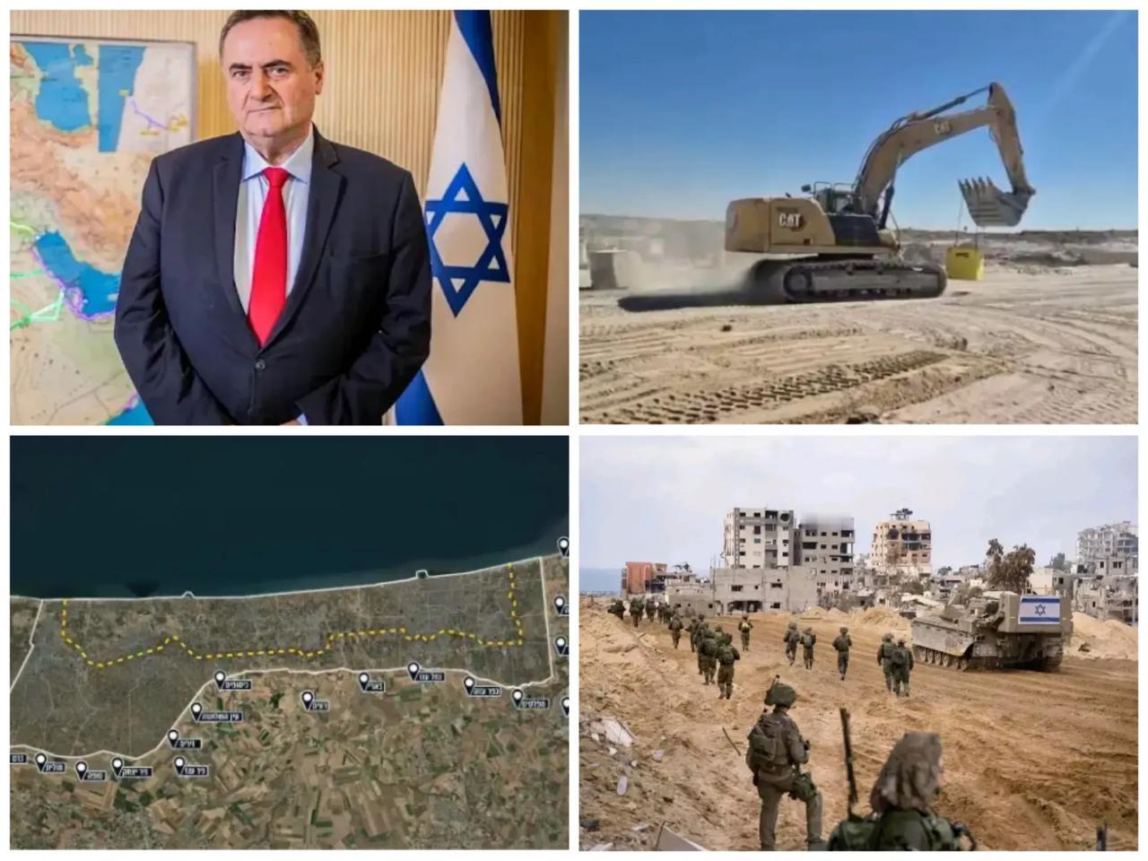 加沙地带已经被一分为二！以色列国防部长卡茨强调，以色列的政策很明确，不会有巴勒斯