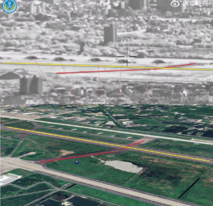 解放军无人机拍到新竹基地，距离海边不到3公里，驻大批幻影2000战机！新竹空军基