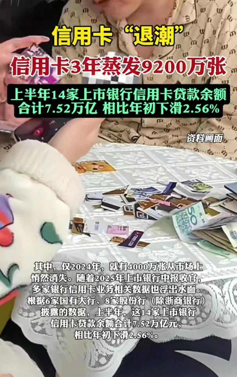 卡少了？钱缩了？信用卡悄悄退潮的3年有人逾期2天亏1000利息！大家有