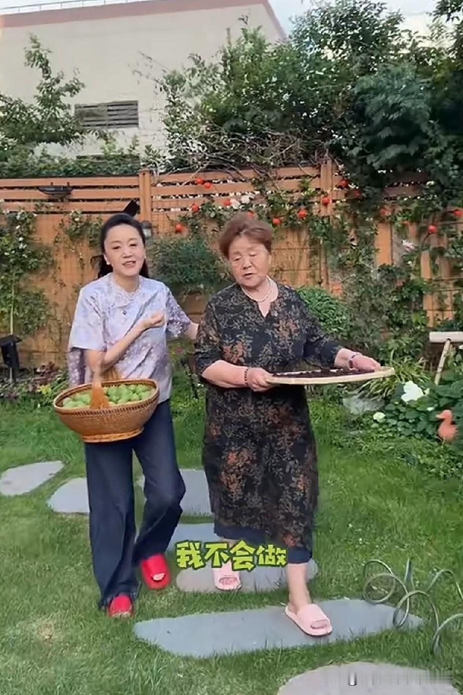 演员王一楠在不拍戏的时候，会拍摄老妈在家制作梅子和荔枝酒的过程。她们先把从树上摘