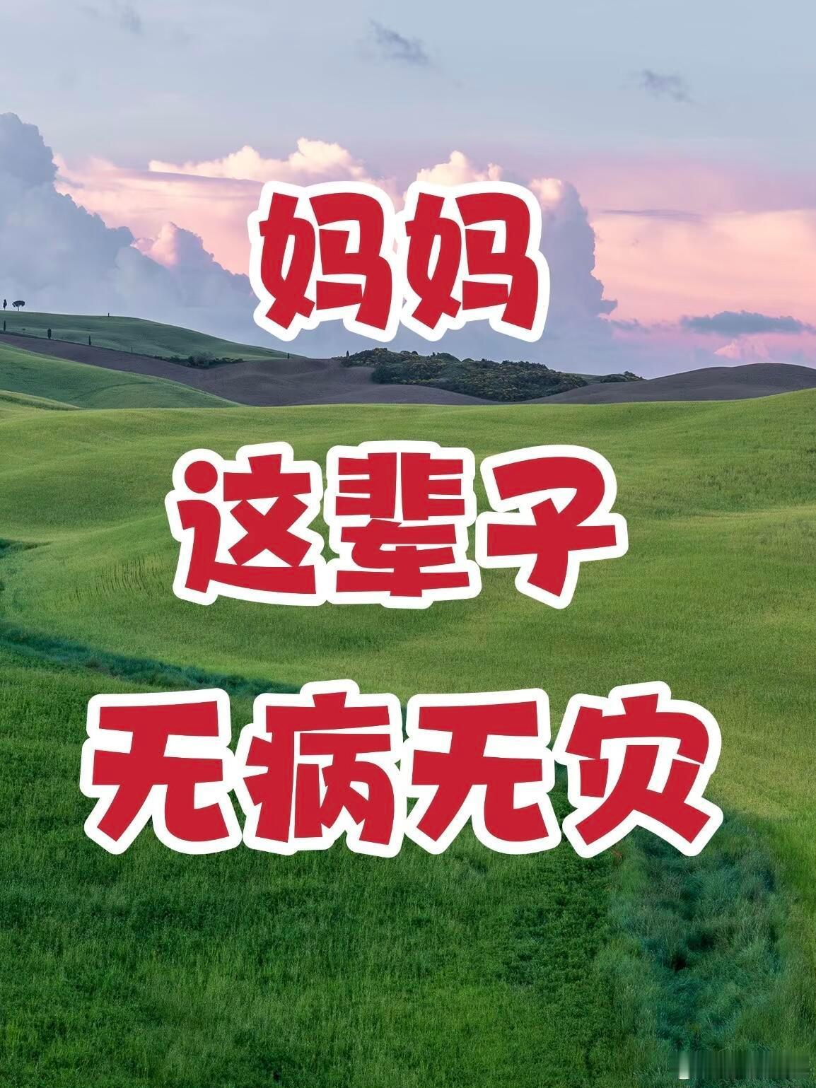 妈妈健康平安无病无灾！！！