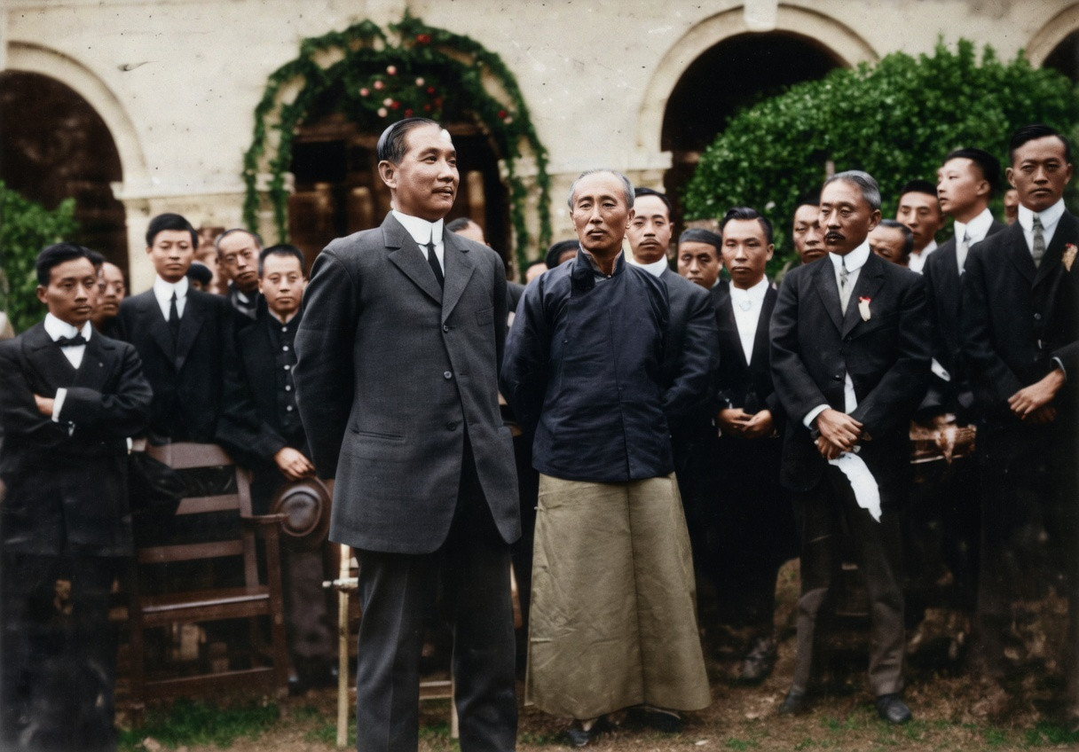 1912年10月10日，上海，这一天，是武昌起义爆发一周年的纪念日。寰球中国学