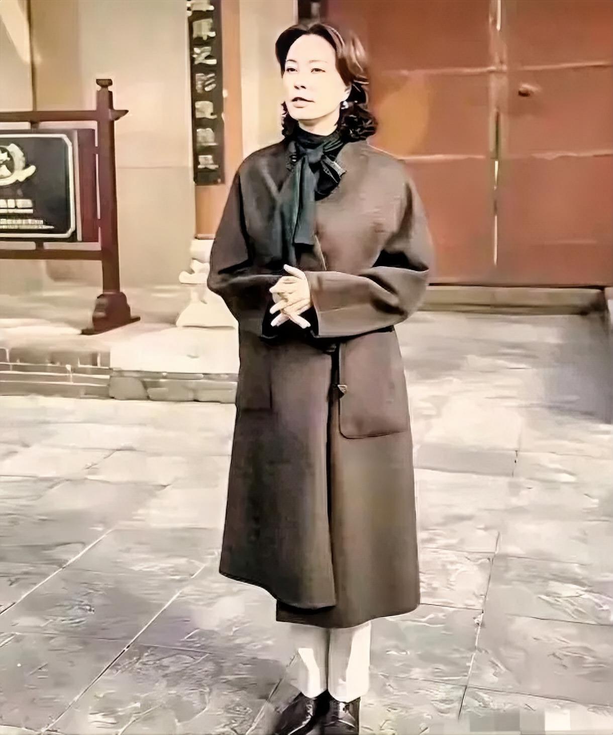 这气质绝了！她是央视“最美主持”，感情经历却让人心疼一袭深棕大衣，优雅又有