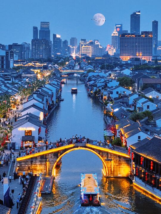 央视春晚没骗我❗️无锡南长街夜景封神啦