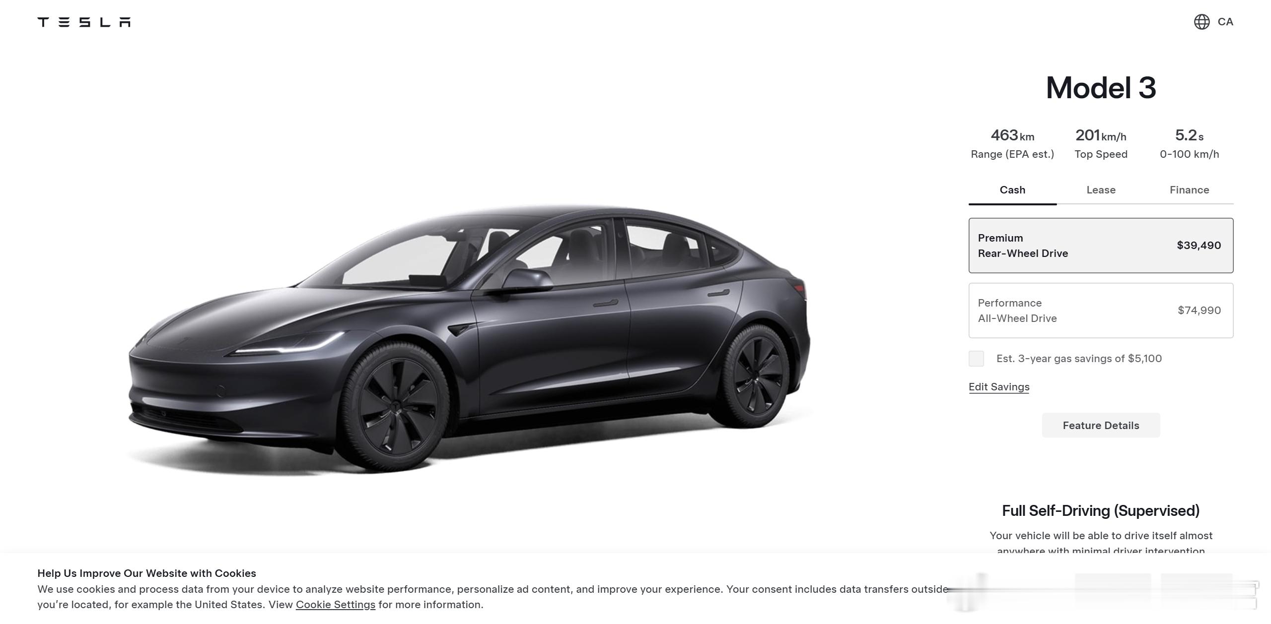 好消息：不到20万能买Model3了坏消息：国内买不到，专供加拿大近日，特斯拉