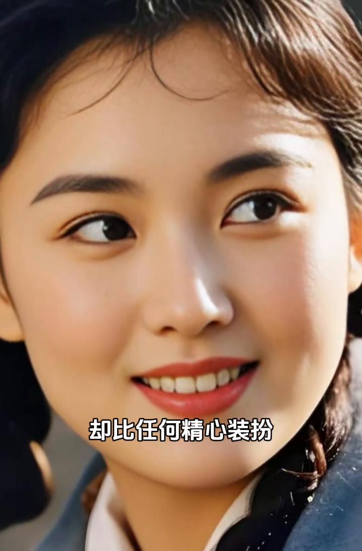 她属于那个纯真年代，不描眉、不点唇，却比任何精心装扮都耀眼自然的模样，让八十年代