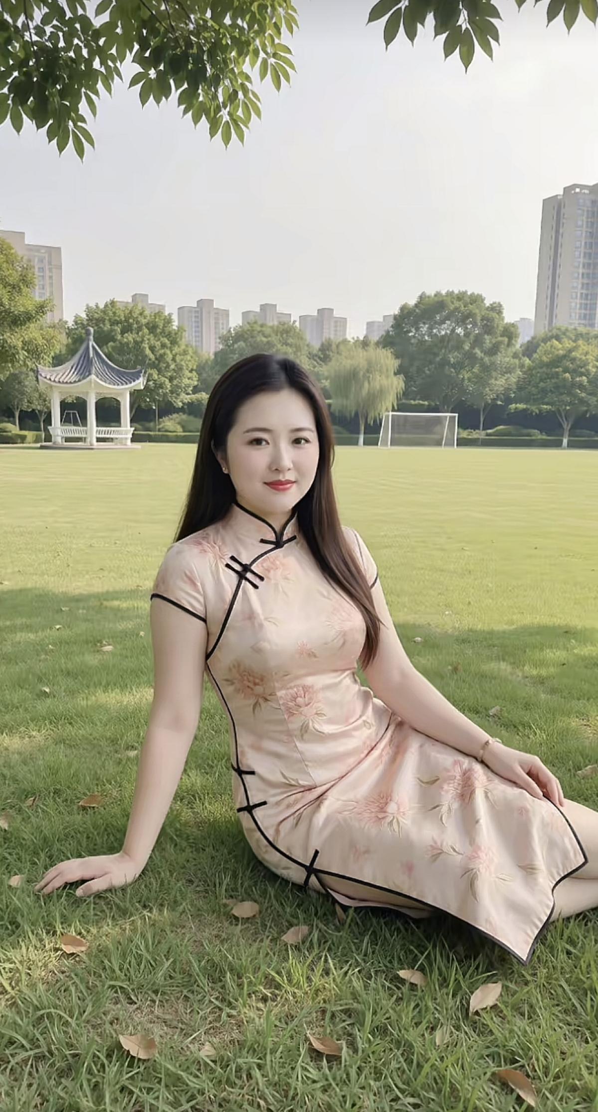 旗袍美人，优雅迷人。