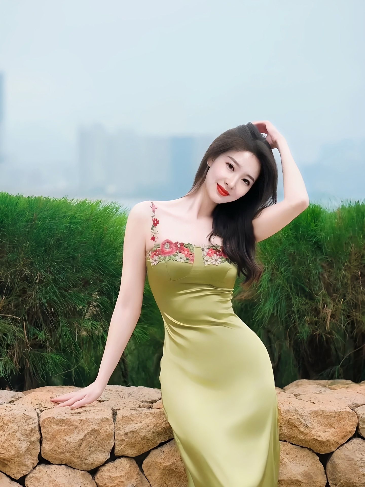 好漂亮的小姐姐#女人味连衣裙