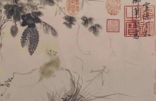 大明宣德皇帝朱瞻基的画作，没想到朱瞻基不仅打仗厉害，艺术方面的造诣也颇高。明朝不