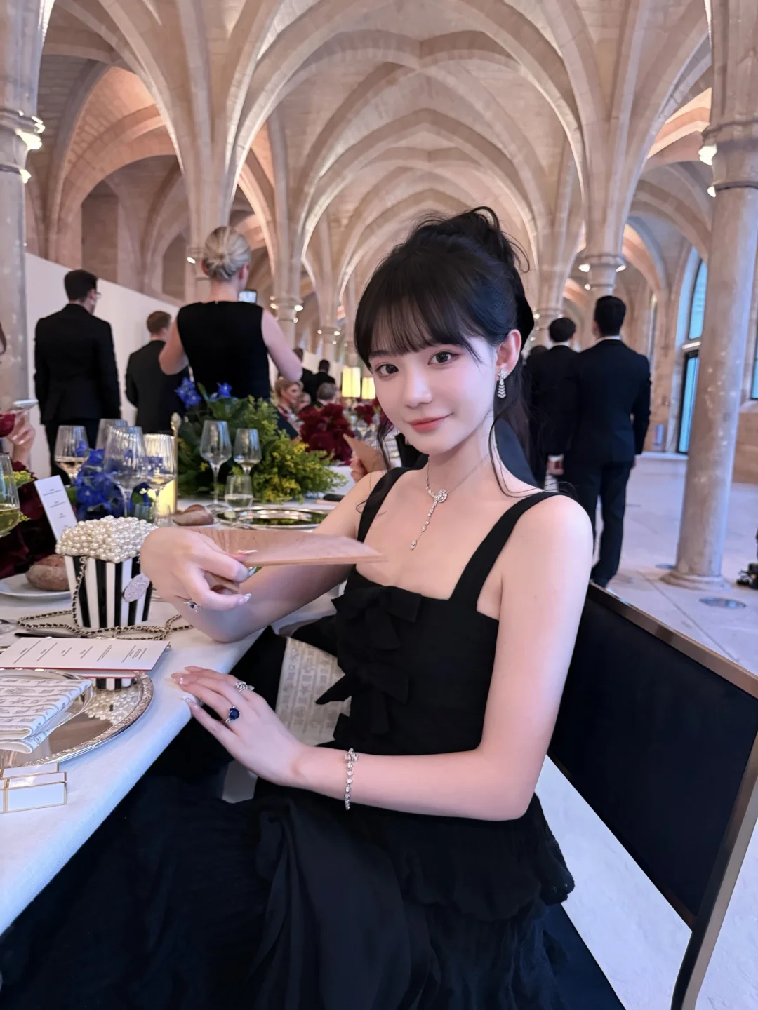 All black🖤Chanel Haute Joaillerie晚宴