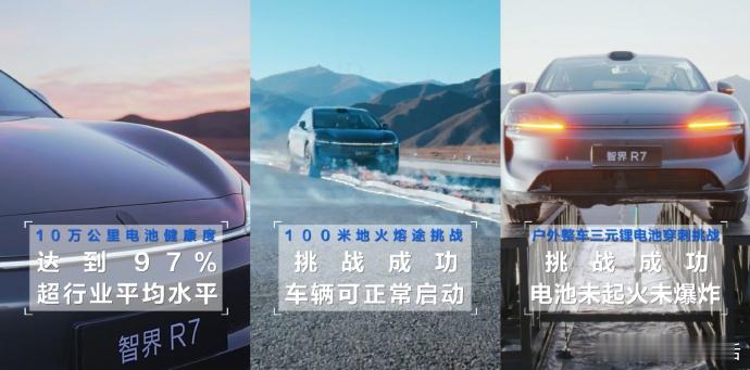 看了智界R7的电池测试，我觉得华为这次确实没玩虚的。十万公里健康度97%，这个衰