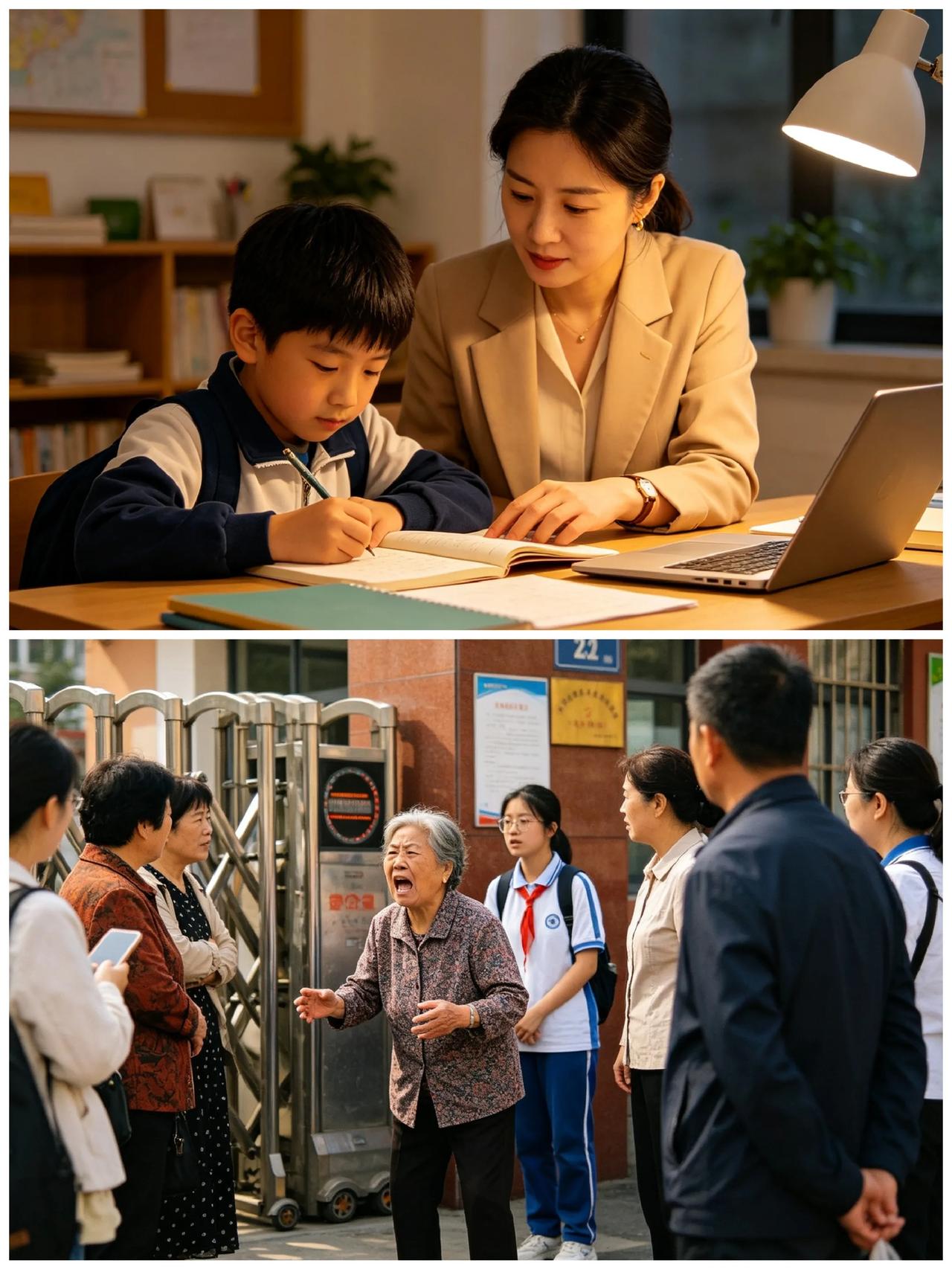 同事小李给我讲了一个不太好笑的笑话！她曾经被学生家长骂过，原因是，她放学后留了一