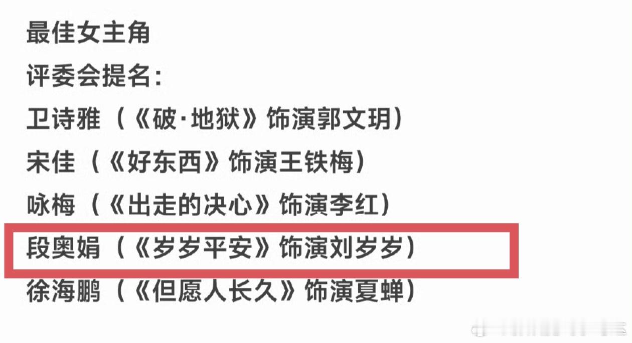 段奥娟首次提名金鸡奖对于段奥娟的印象我也是停留在创造营101的节目里哈哈哈哈~没
