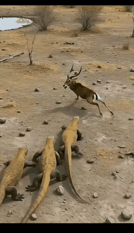 这是给鳄鱼送外卖了