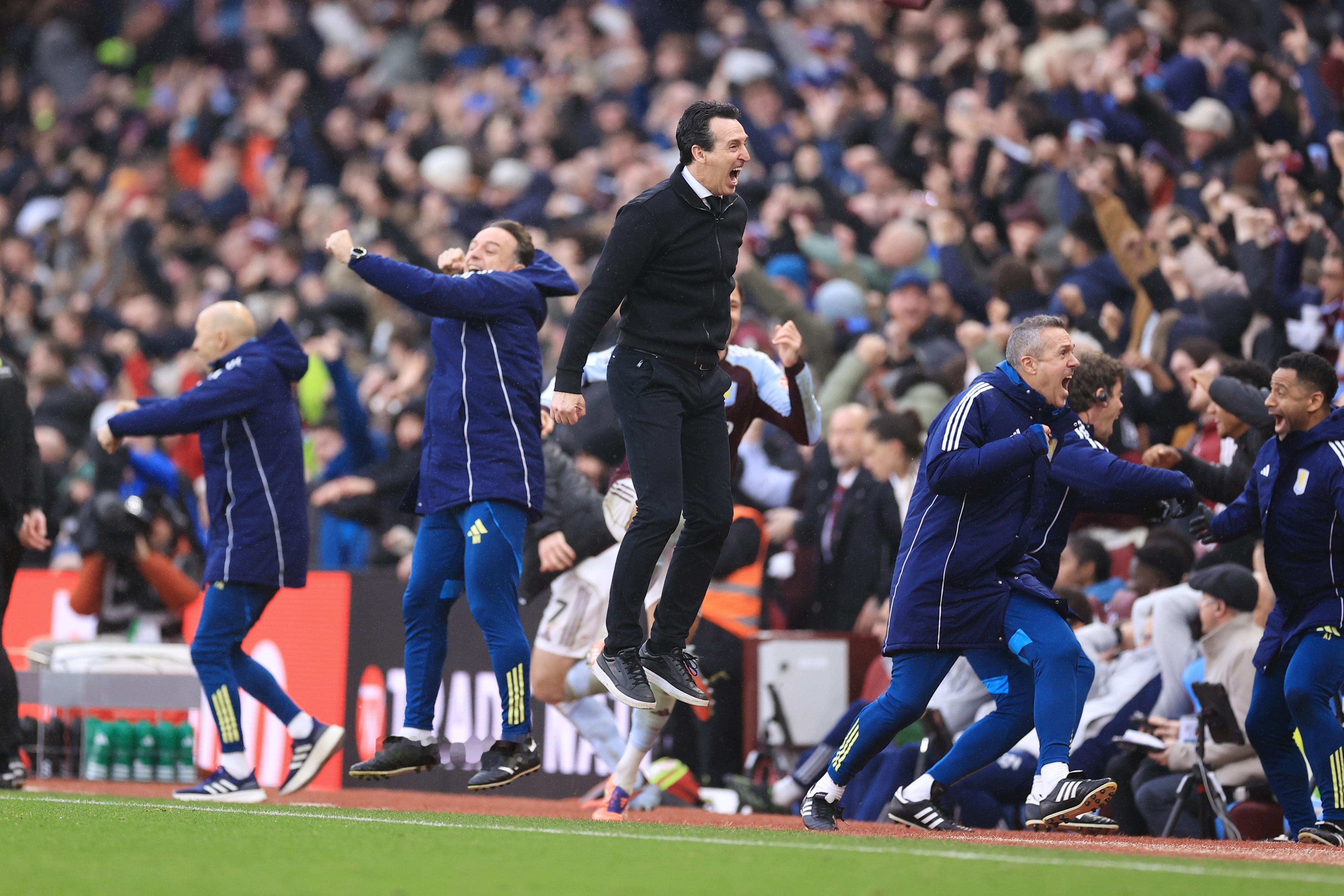 地狱开局→双线争冠英超第16轮，阿斯顿维拉客场3-2击败西汉姆联，各项赛事取得9