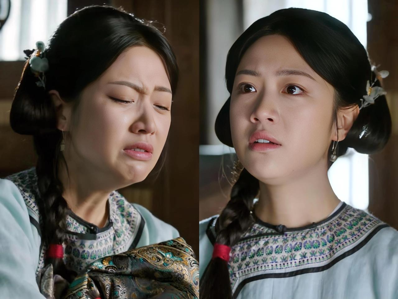 《大生意人》里白依梅的哭戏尴尬的让人脚趾扣地。气喘吁吁，干打雷不下雨，那叫一个假