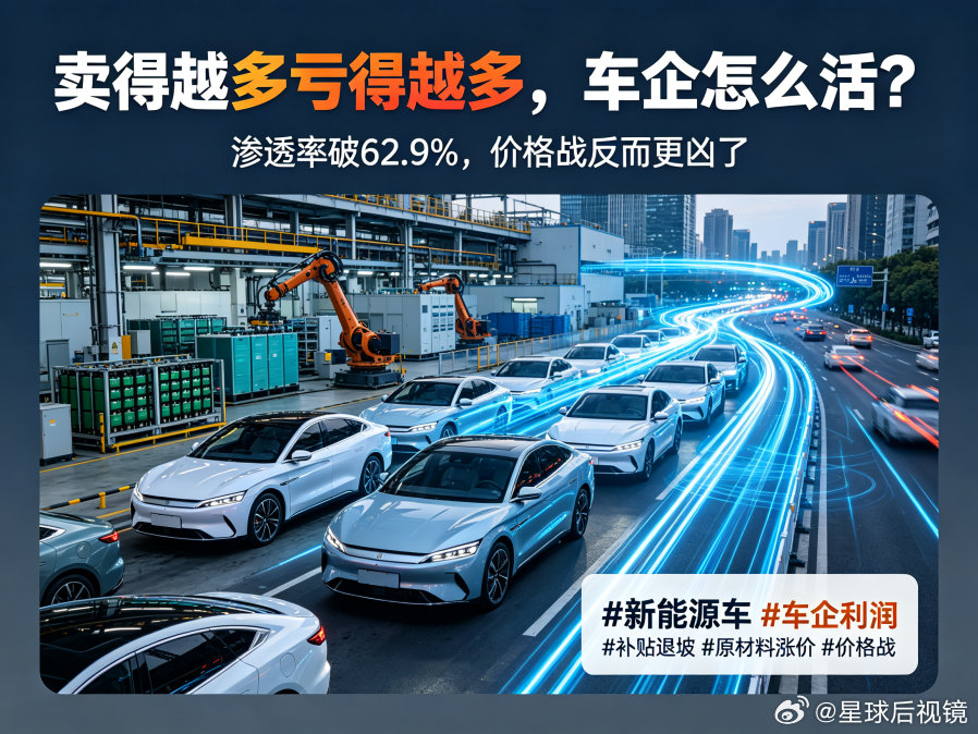 7月渗透率65.1%，车企却在亏本卖车？7月新能源车渗透率刚破65.1%创历史新高，但背后的数字让人