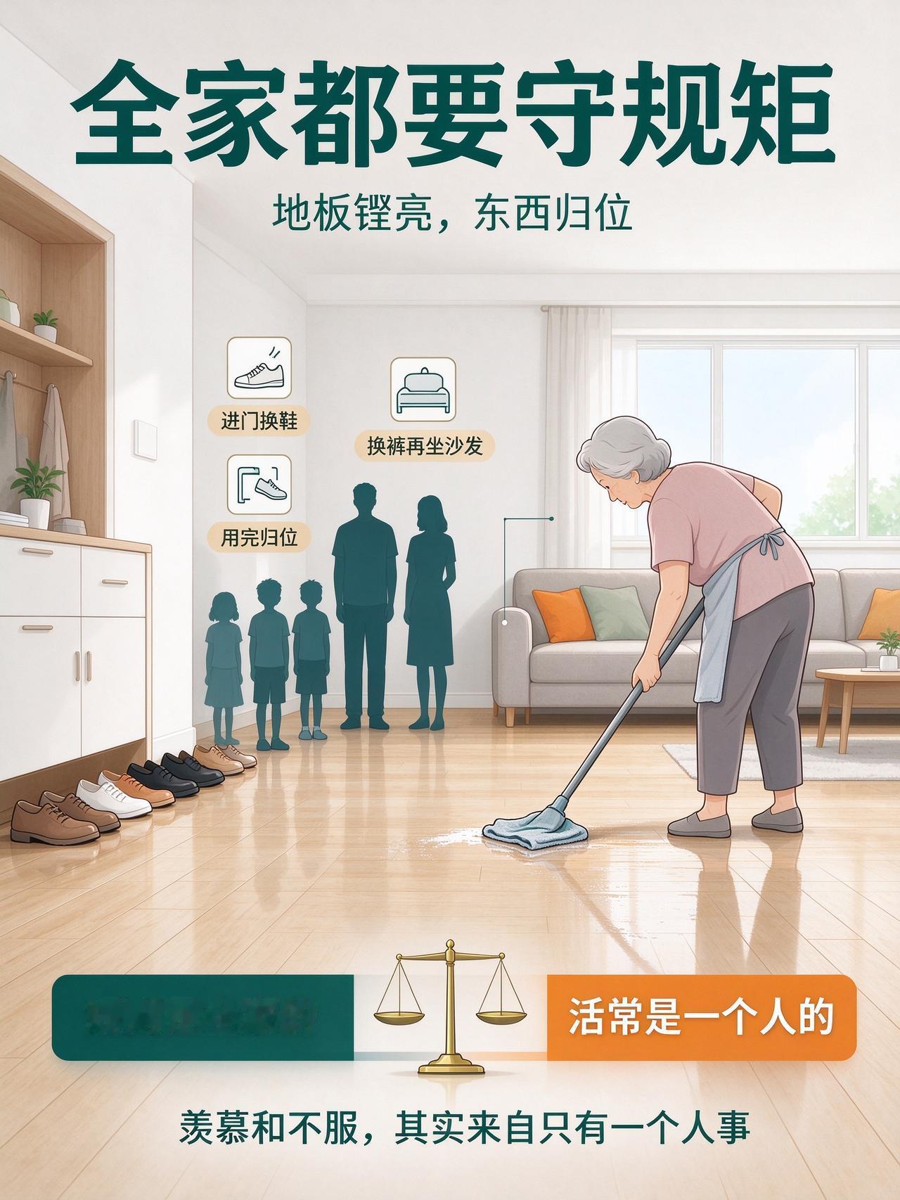 安徽媳妇晒婆婆家规：结婚10年没做过家务，评论区吵翻了“没换外裤不能坐沙发