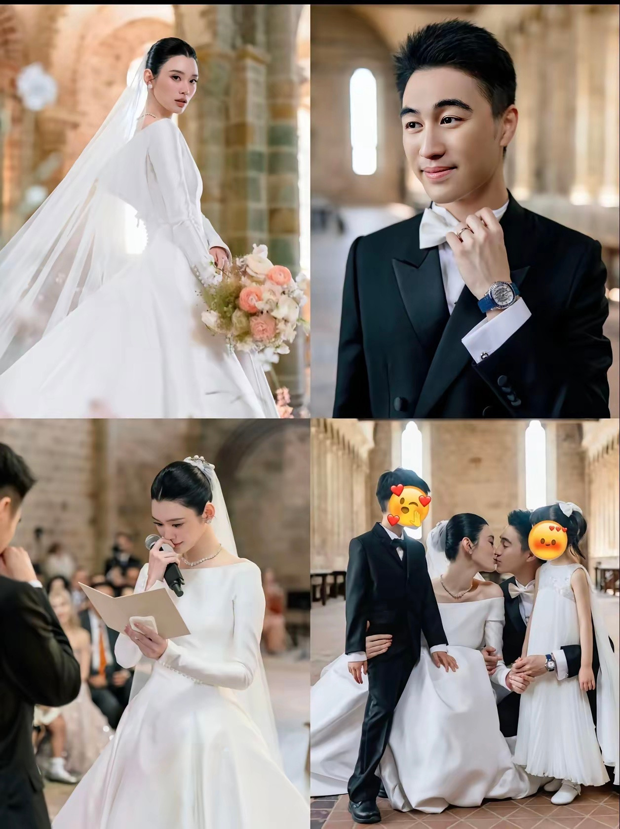 赌王家族结婚，简直是在搞“豪门内卷”！奚梦瑶古堡婚礼像公主出嫁，何超莲巴厘岛海岛