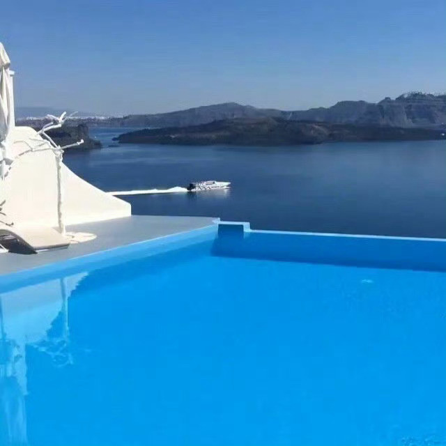 蓝色的圣托里尼，干净又漂亮！