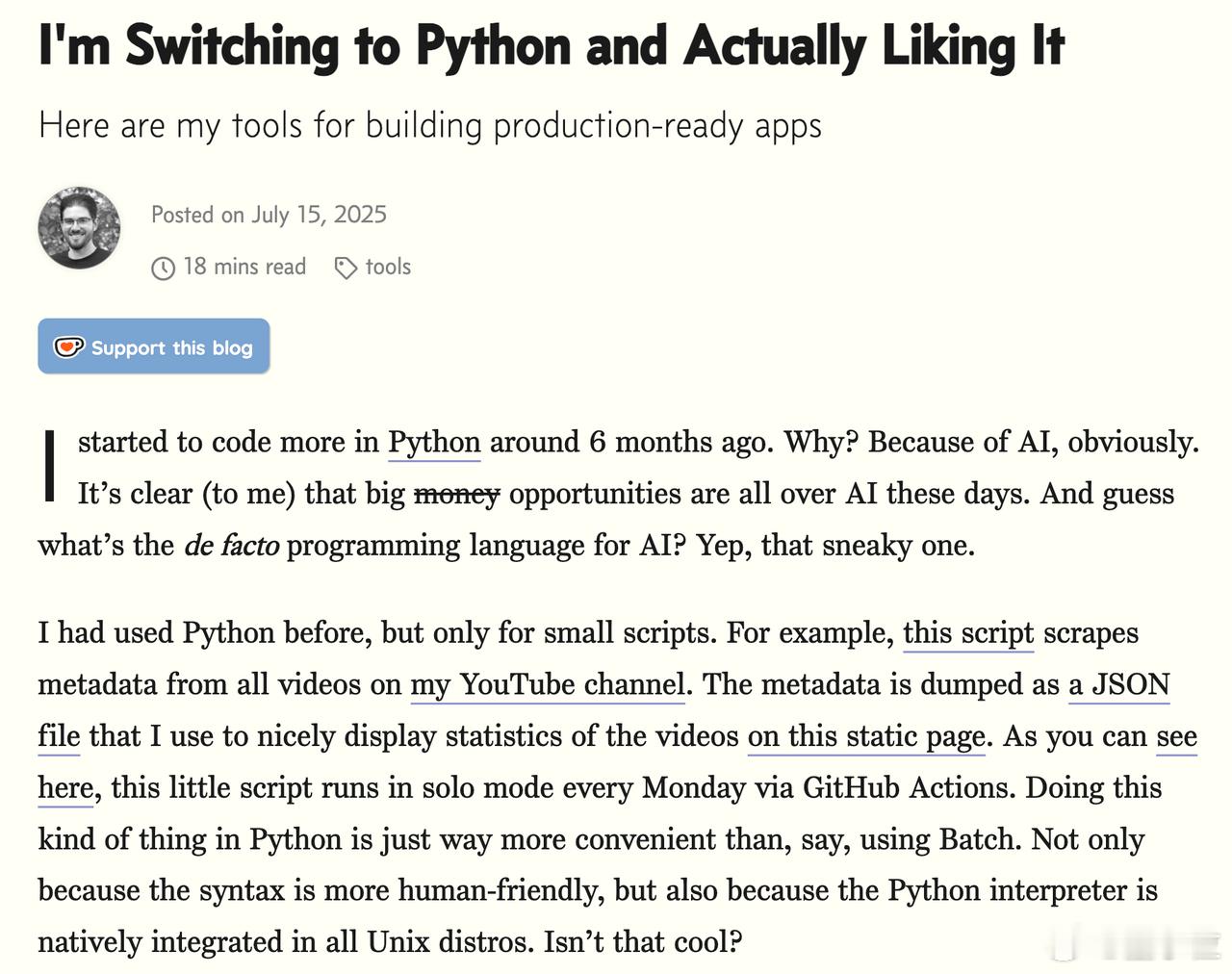 AI时代用Python小技巧Java开发者因AI转战Python曾是Java和R