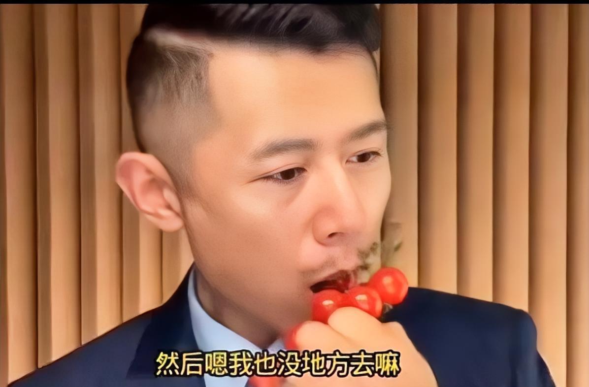 直播镜头前，他咬了一口煎饼果子，酱汁差点滴到话筒上。弹幕瞬间炸了。有人骂他油