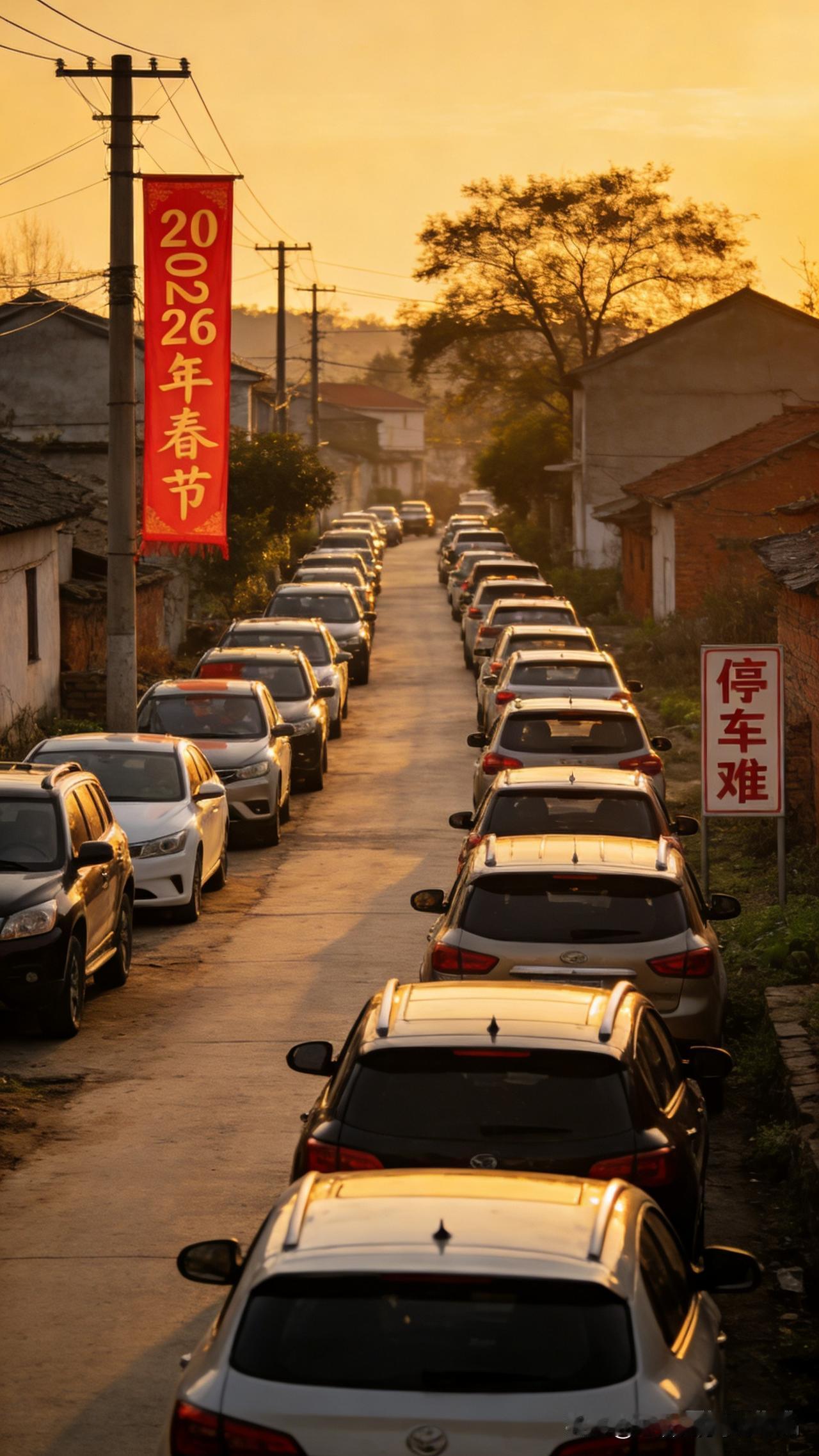 春节的魔幻操作来了——城市道路不堵了，但老家里开始堵了！我同学说：“北京那
