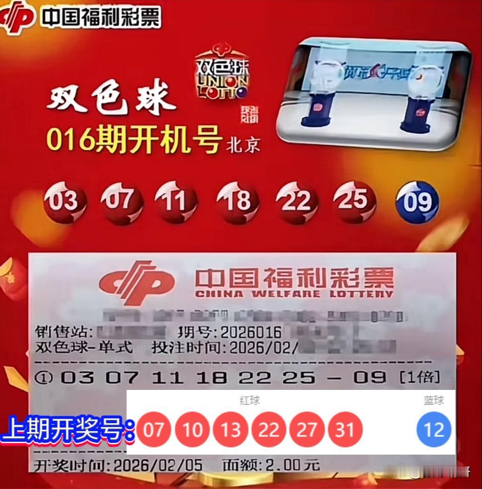 双色球第16016期开机号虽然姗姗来迟，悬念却愈发浓厚：其一，红球中07与