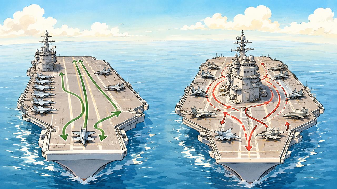 特朗普嫌福特级航母“不像二战军舰”，美海军研究把舰岛移回中部。美国海军正在研究
