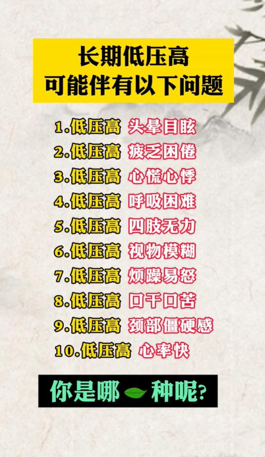 别忽视低压偏高！长期不稳引发10种不适，早点调理少遭罪