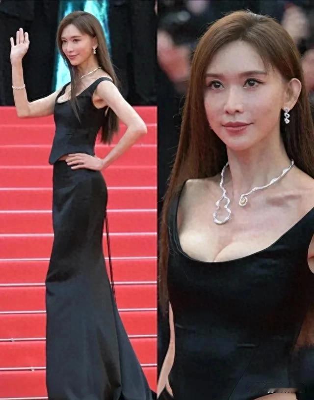 50岁林志玲戛纳红毯引热议：拘谨又消瘦，女神咋成这样啦？2025年戛纳红毯，那