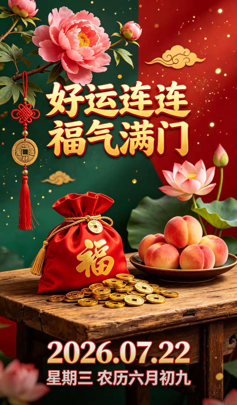 🌺2026./7月22日，风柔暑气散，人间常安然🌺🌿🌸伏天清晨，满目