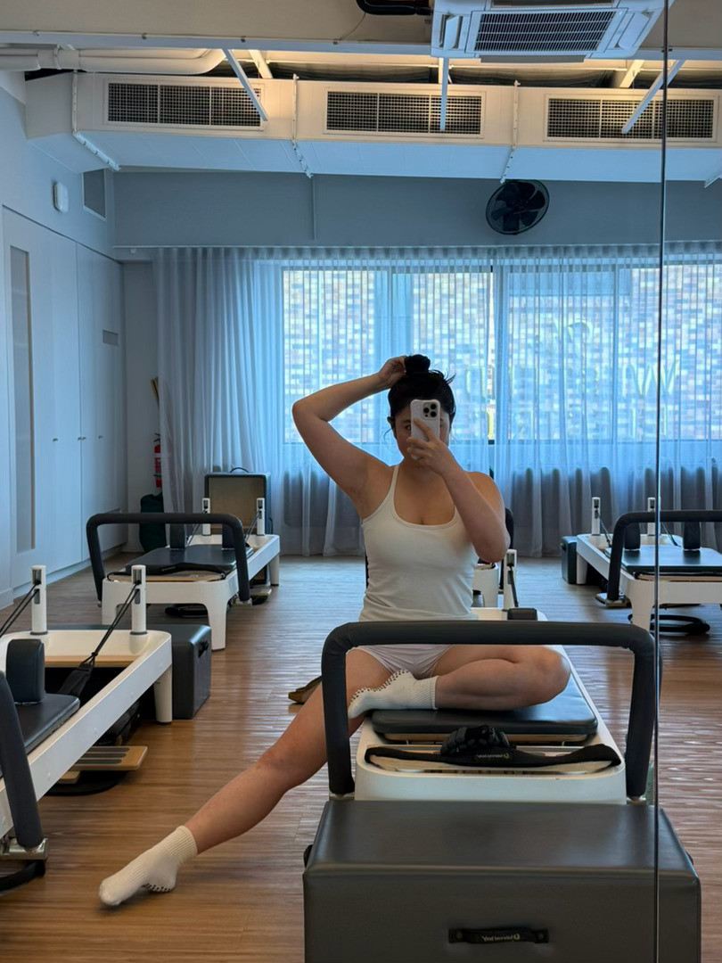 在普拉提的一天后又该上班了心都碎了