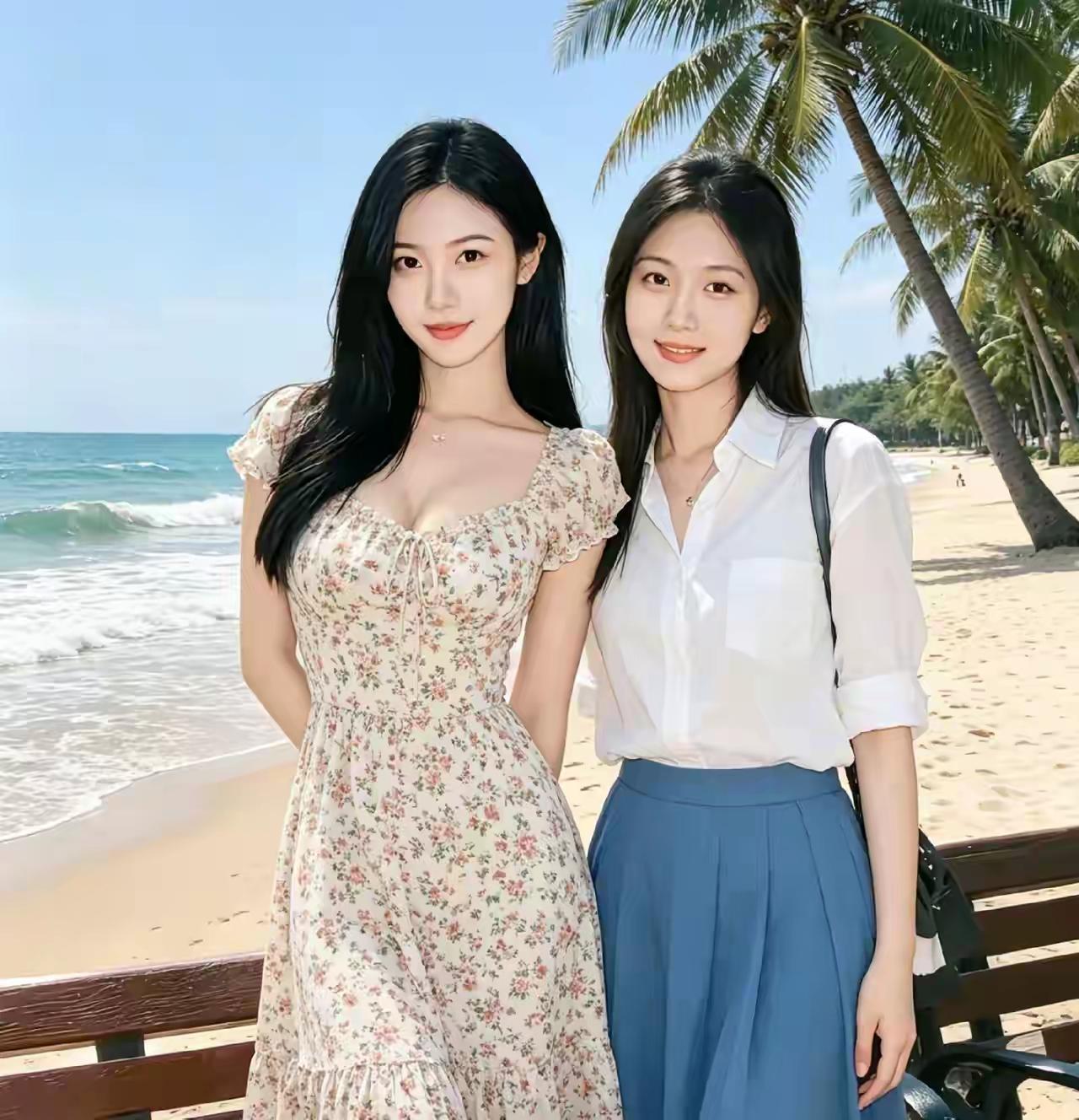 想让俩妹当老婆沒什么可挑选的，任意其中一个都保你们满意的！两位颜值都不错，看面