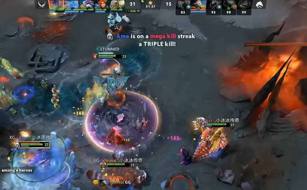 XG2:0Spirit收获梦幻联赛小组赛开门红，这把XG前期打的很好中期差点