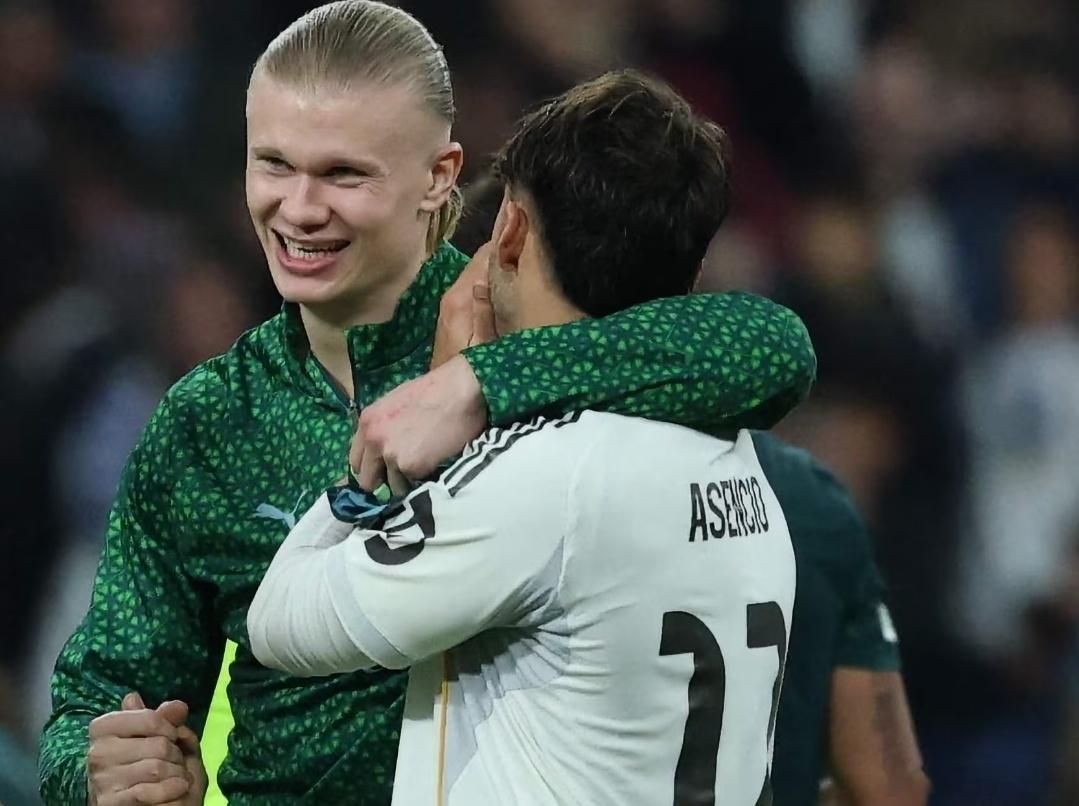 哈兰德：阿森西奥一开场就推搡挑衅，这种对抗我很喜欢据《阿斯报》报道，曼城前锋哈兰