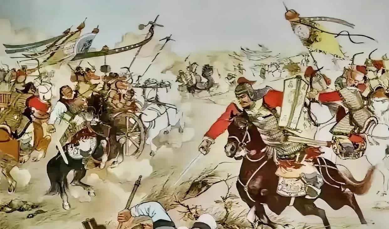元朝大将王保保在两军阵前杀六员明将，这可恼怒了怀远黑太岁常遇春，就只见他一催战马