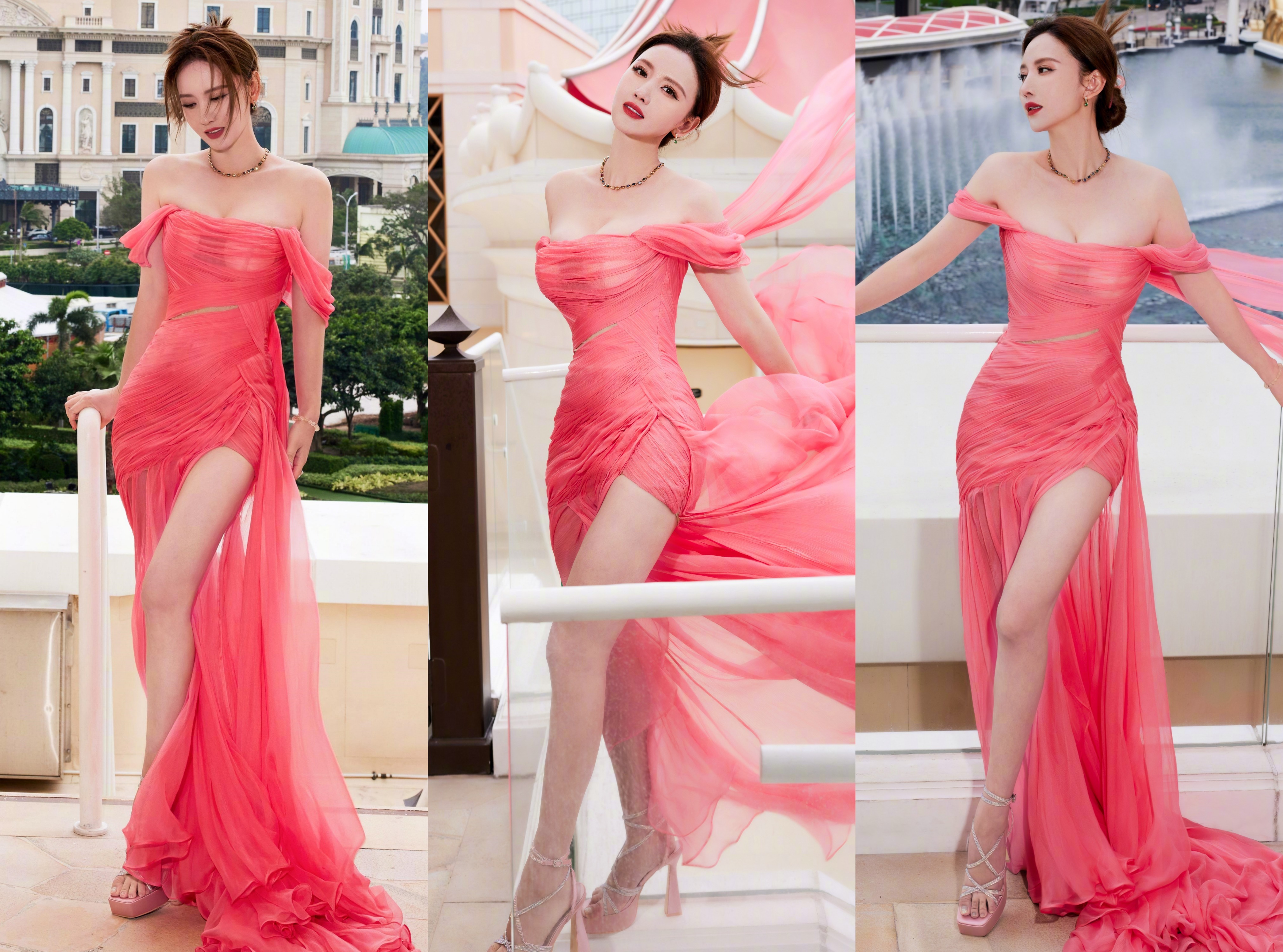 张萌手机全屏壁纸，高跟美腿图集。张萌