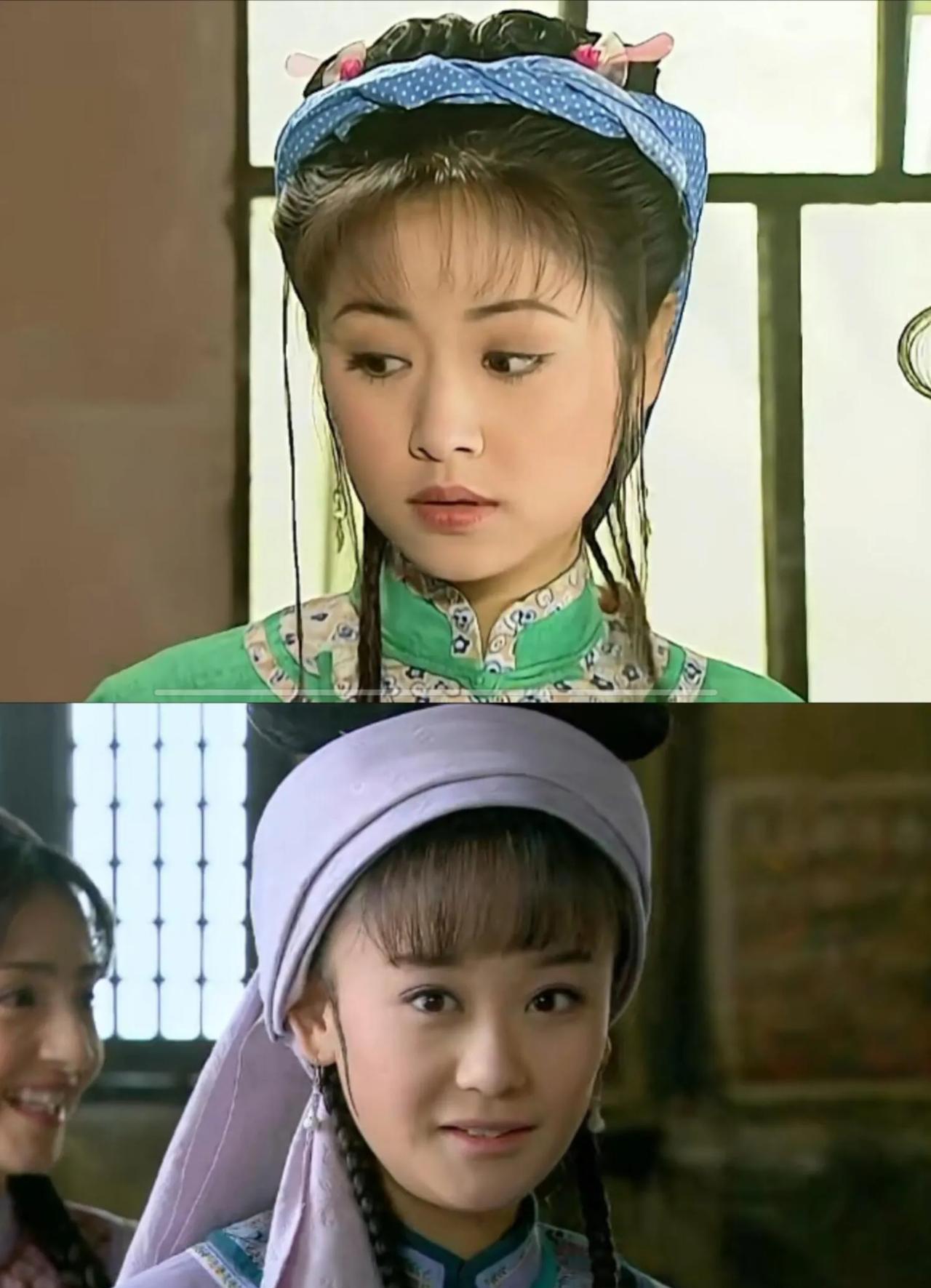 无美颜无滤镜把两版紫薇的农妇装一对比，啥叫“荆钗布裙难掩天姿国色”，高低立见啊！