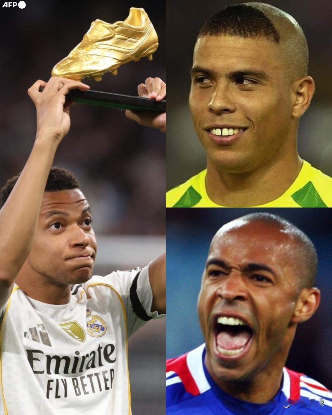 年仅27岁的姆巴佩，进球数已经达到𝟰𝟭𝟲个。正式超越传奇前锋罗纳尔多（4