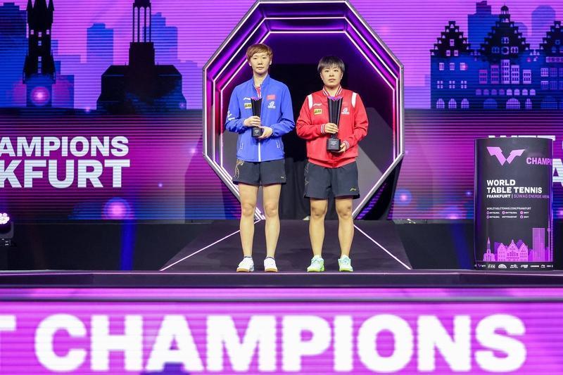 2025年12月11日，WTT中国香港总决赛女单1/8决赛，孙颖莎和王艺迪这场对