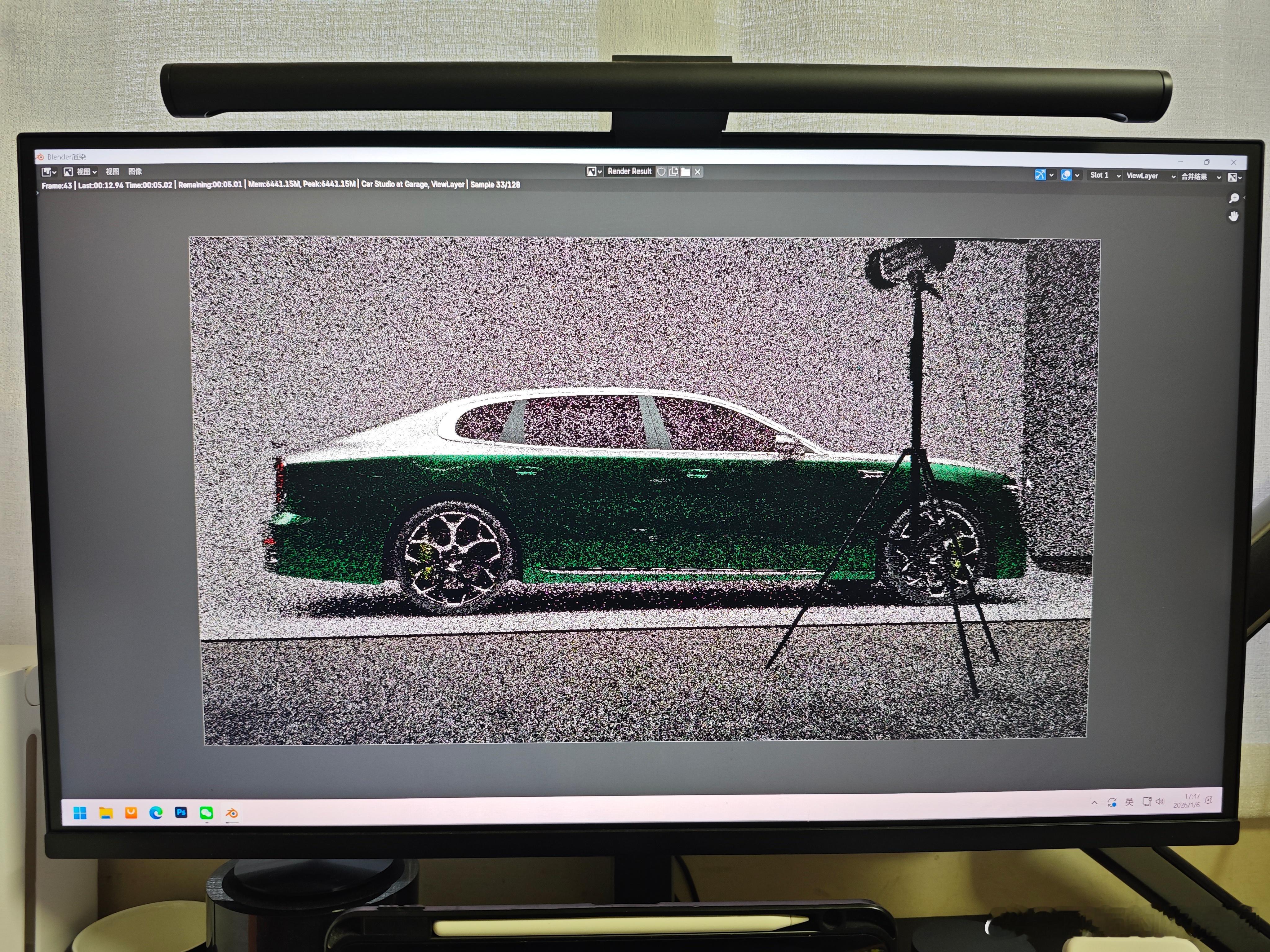 300帧的动画已经渲了268帧了手贱打开另一个模型寻思这一边渲一边改另一个