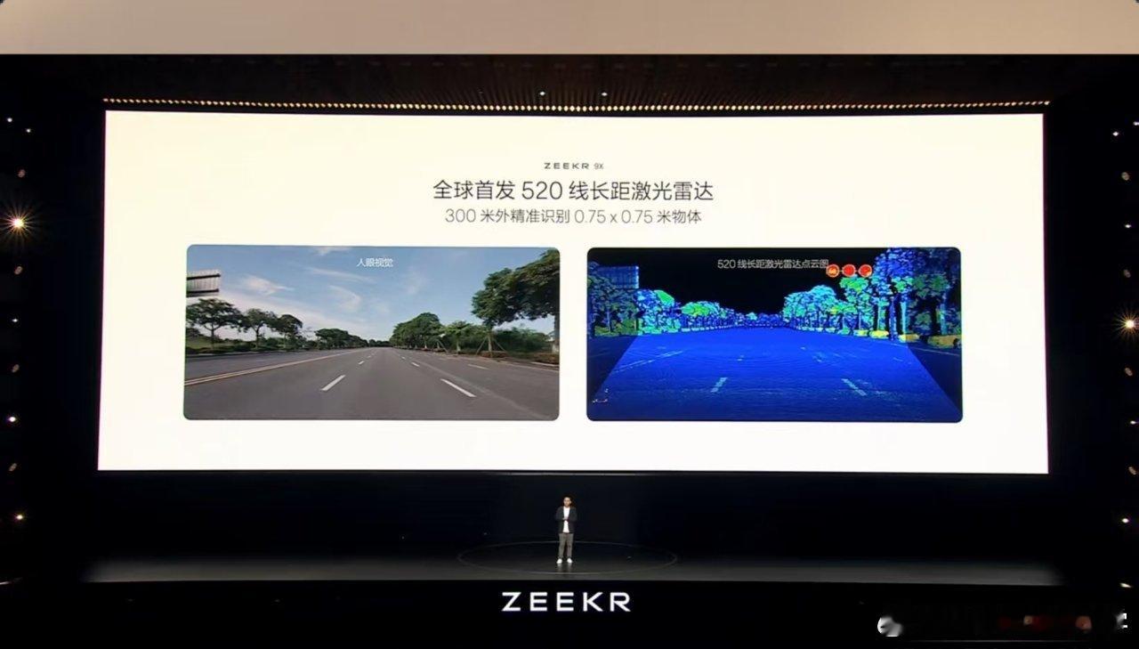 极氪9X千里浩瀚H9居然用了五颗激光雷达！其中一颗520线长距激光雷达，可以在
