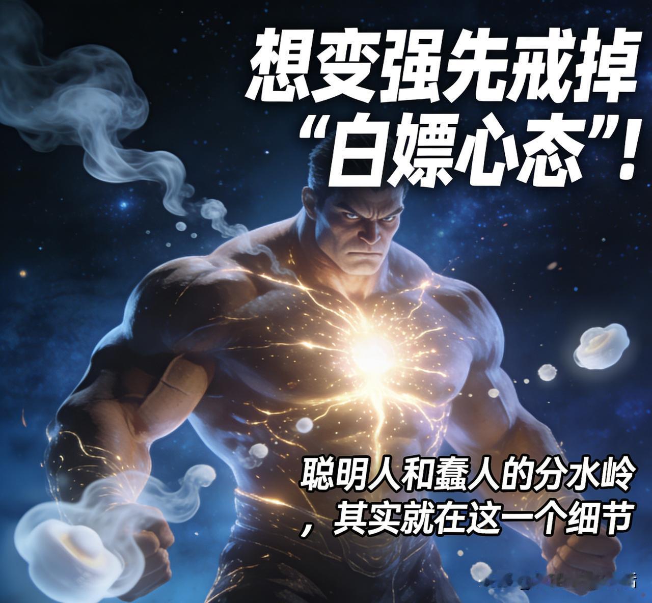 想变强，先摒弃“白嫖心态”！聪明人与蠢人的分野，往往就在这一细节。