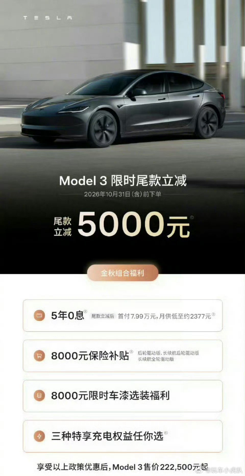 #特斯拉中国又宣布降价#说降就降，一切都发生的悄无声息[笑着哭]​