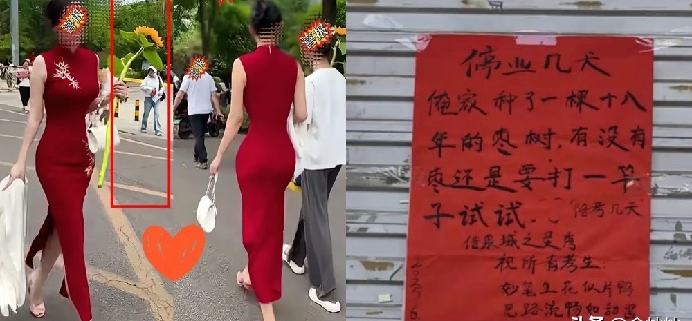 我宣布，这是今年高考最有面的家长，什么紫内裤，旗袍、向日葵，在它面前都弱爆了