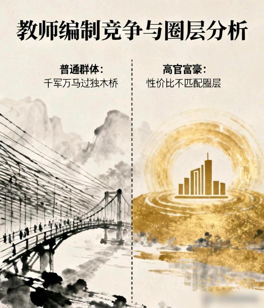 教师编制挤破头，为啥高官富豪子女，却很少去当中小学老师？前阵子陪我家侄女去考